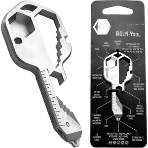 Multitool - EDC Tool with 16+ Functions | Small Bottle Opener  with , Wrench, and Box  for Travel, Outdoor, and Everyday Use - TSA Safe