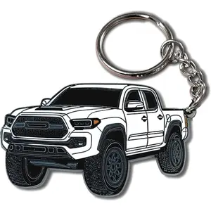 Toyota Tacoma Keychain Accessory 2016–2024 3rd Gen Toy Truck Style, Durable Key Fob Cover Off-Road Adventure Design, Gift for Truck Lovers Outdoor Fans, Cool Affordable Key Chain Gift Idea