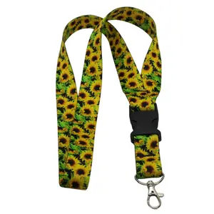 Flower Lanyards  Durable Floral Lanyards for Keys & ID Including Sunflowers