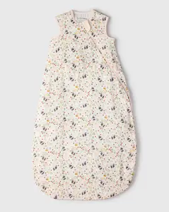 Loulou Lollipop Muslin Lightweight Sleep Bag 0.5 TOG Bumble Bees Sleeveless Bamboo Cotton Wearable Blanket with Two-Way Zipper for Babies Breathable & Lightweight Sleep Sack Unisex Baby Essentials