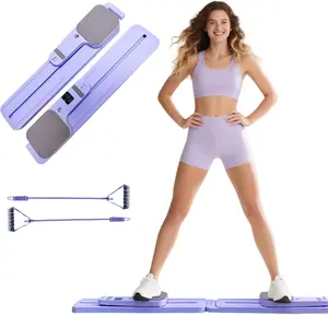 Foldable Ski Machine Exercise Equipment, Multifunctional Simulated Ski Trainer, Leg Exerciser Thigh Master for Women, Home Leg Pelvic Floor Muscle Workout, for Toning Fitness and Core Strength