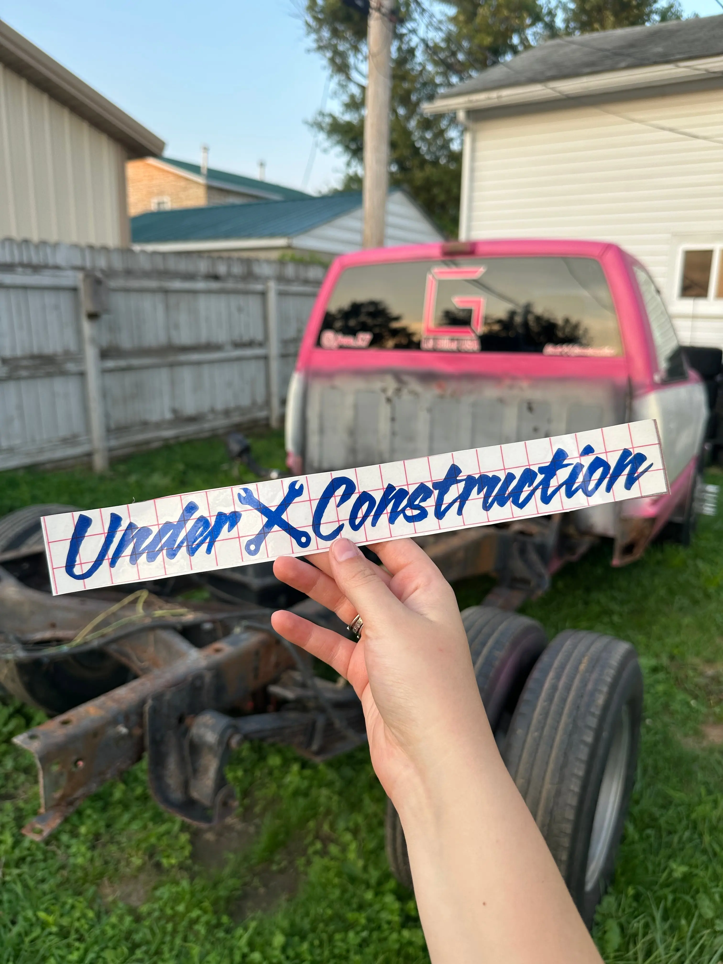 Under Construction Decal