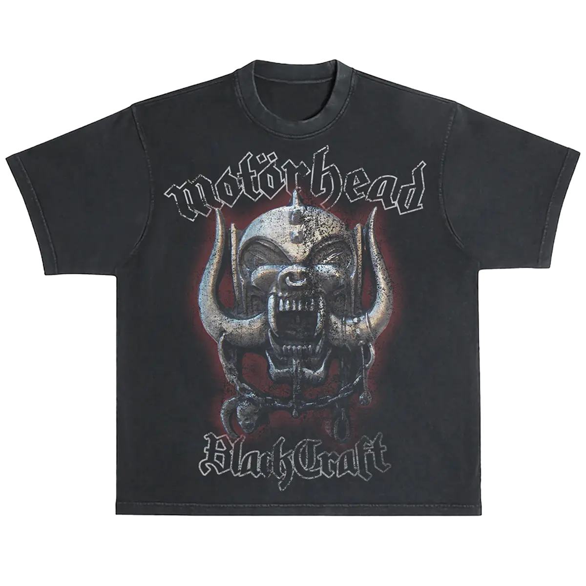 Blackcraft Cult x Motörhead Bad Magic Graphic T-Shirt, Unisex Short Sleeve 100% Cotton Crewneck for Casual Wear, Tshirt, Top, Classic, Menswear, Tee, Streetwear, Round Neck, Limited Edition Collaboration, Male Short-Sleeve
