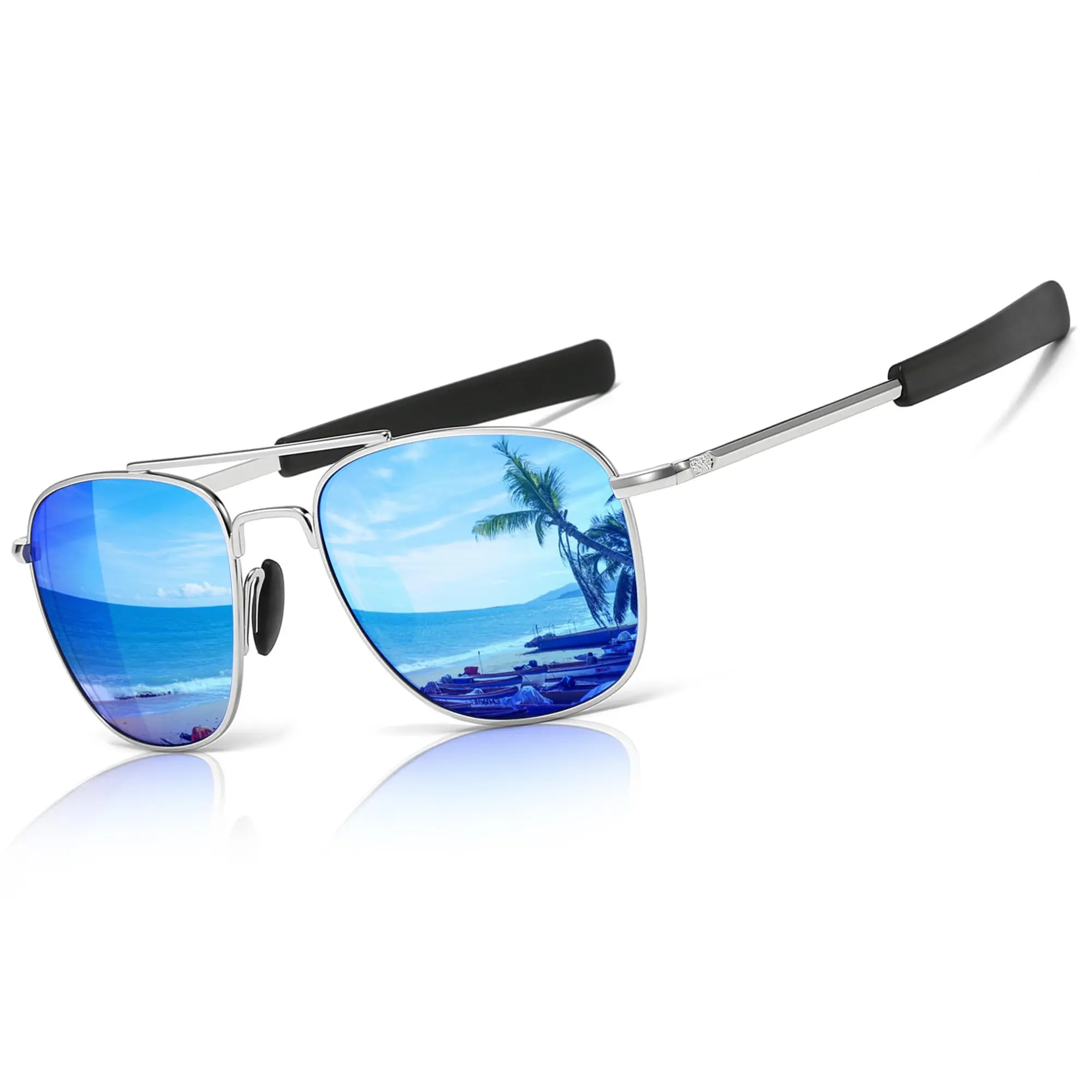 Silver/Blue Mirrored