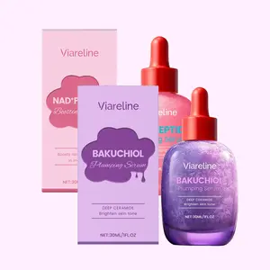Viareline Vitamin C Serum Set with Niacinamide, Hydrating Ingredients Like Ceramides & Hyaluronic Acid, Reduces Pores & Fades Wrinkles (1.01 Oz)