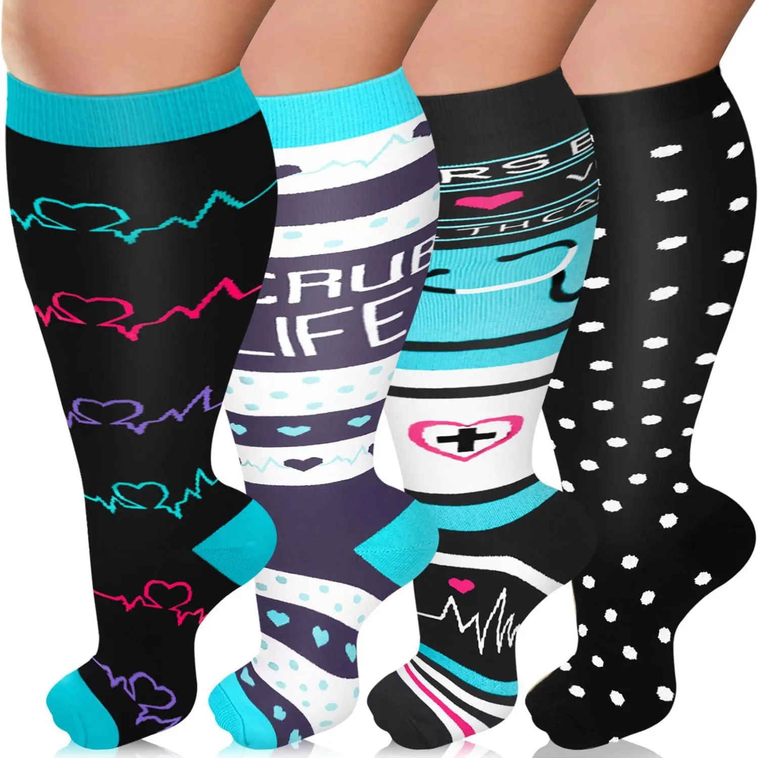 4 sets of 38  Blue Heart Electric/Blue H