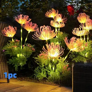Solar Lily of the Valley Ground Stake Light, Outdoor Waterproof Decorative Lamp, Lawn Garden Atmosphere Fake Flower Light, Multi-Scene Use, Outdoor Waterproof Lights