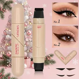 Rotating winged eye liner stamp Pen - Dual Head Cat Eye Stamp & Liner for Beginners, Quick Easy Wing in Seconds, Waterproof Smudge Proof Quick Dry Formula, Perfect Makeup Gift for Her