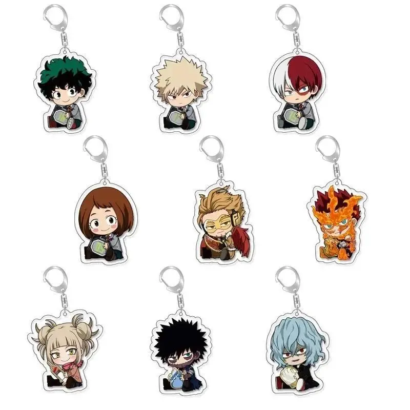 Anime Izuku & Bakugou Katsuki Acrylic Keychain - Cosplay Costume Prop, Pendant Accessory, Christmas Gift for Anime Fans, Keychains Accessories