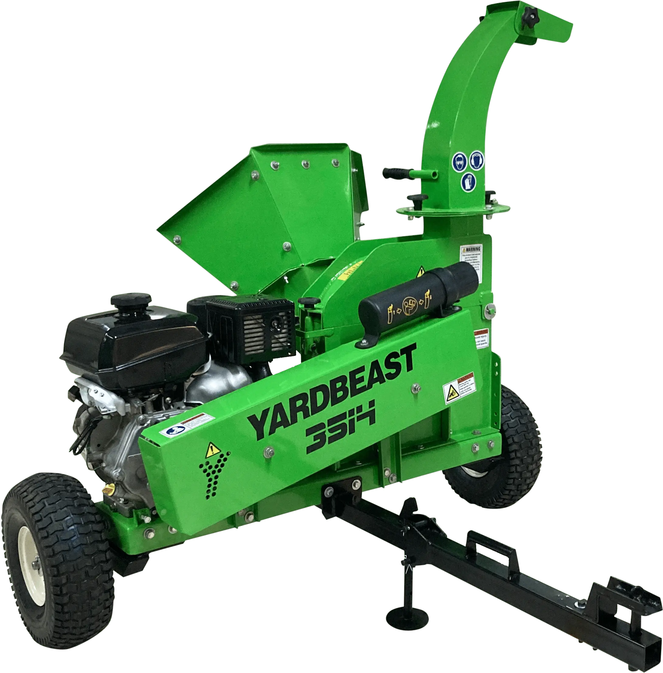 Yardbeast 3514 3.5-Inch Wood Chipper Shredder with Tow-Behind Capability 14HP Kohler CH440 Engine Heavy-Duty Rotor System for Efficient Wood Processing
