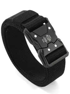 Men's Tactical Belt, Belt with Secure Metal Buckle, Durable Tactical Equipment for Work & Outdoor Activities