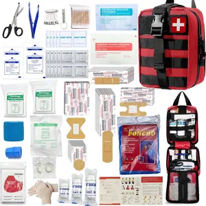 322Pcs/set - First Aid Kit Molle Pouches Emergency Survival Kit Suitable for Outdoor Activities, Home, School, Hiking, Car Travel and Camping - Quick Response First Aid Essentials