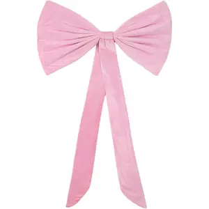 Large  Bow Birthday Decorations, 18 in x30 in No-Tie  Bows Wall Decor for Girls' Parties,  Balloon Decor for Weddings Backdrop, Bridal Showers,  Showers
