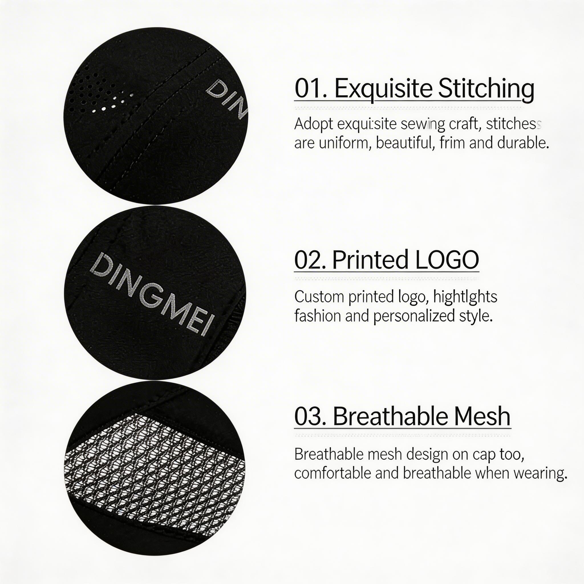 2-Pack Men's Lightweight Quick-Dry Mesh Baseball Cap, UV Protection Sun Hat with Adjustable Strap, Breathable Visor Hat for Running, Fishing, Hiking & Cycling