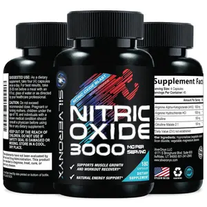Extra Strength Nitric Oxide Booster - 3X Strength L-Arginine AKG & Citrulline Malate - Men & Women Premium Pre Workout Nitric Booster - Natural Energy & Muscle Support, Bottled in USA - 180 Capsules