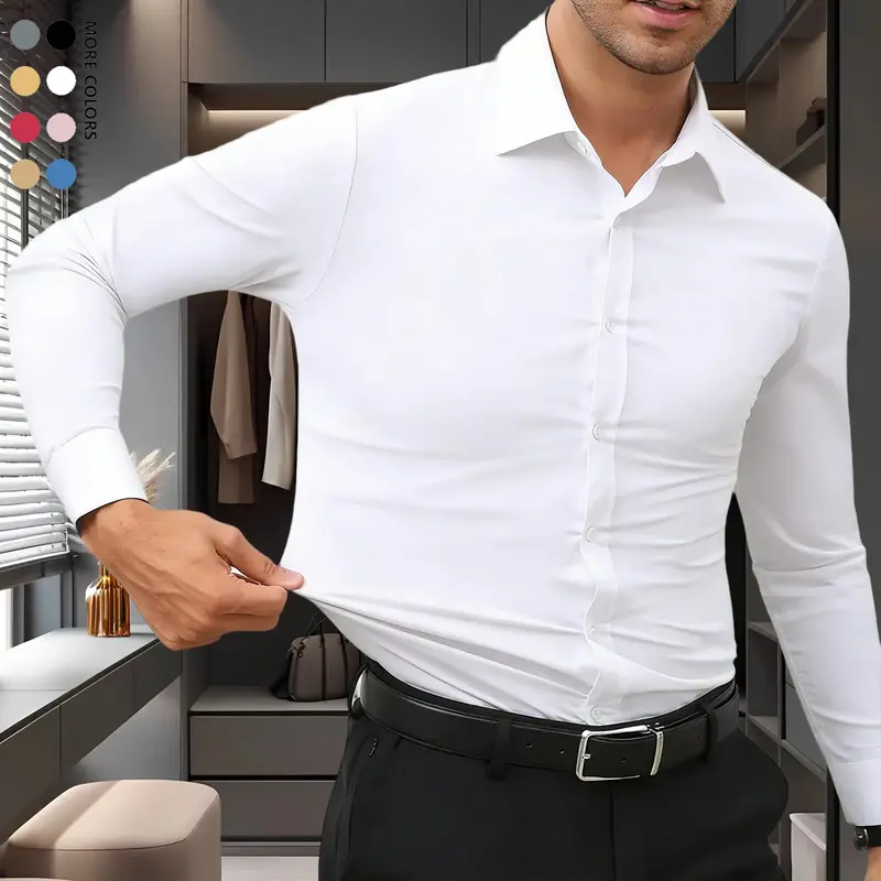 slim fit dress slacks Navy Blue Checkered Dress Shirt | The Ming Slim Fit main image 1