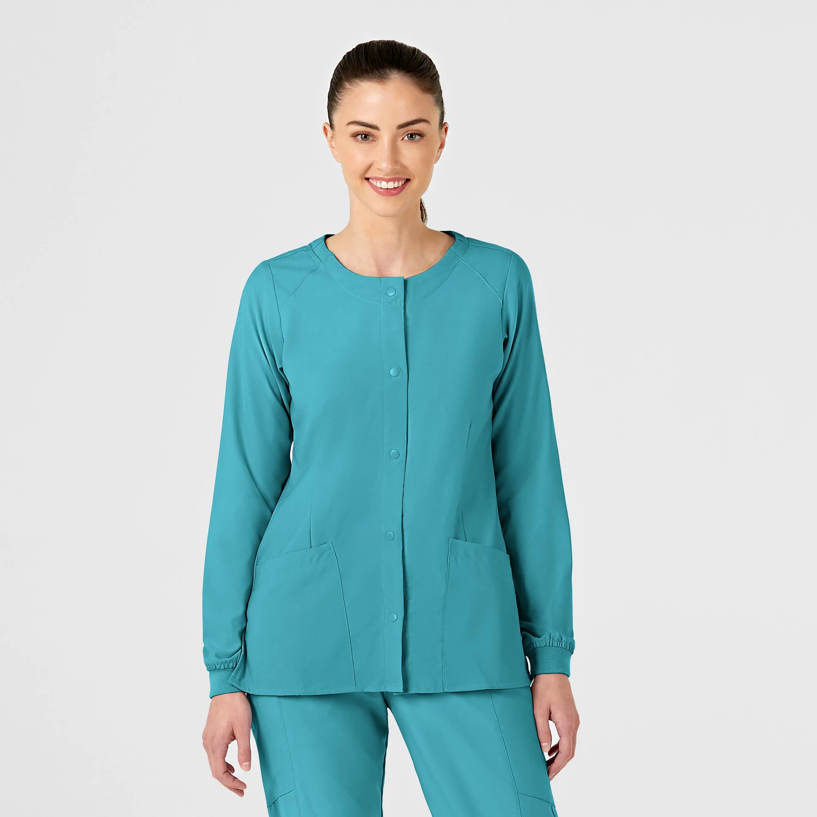 WonderWink W123 Crew Neck Warm-Up Scrub Jacket
