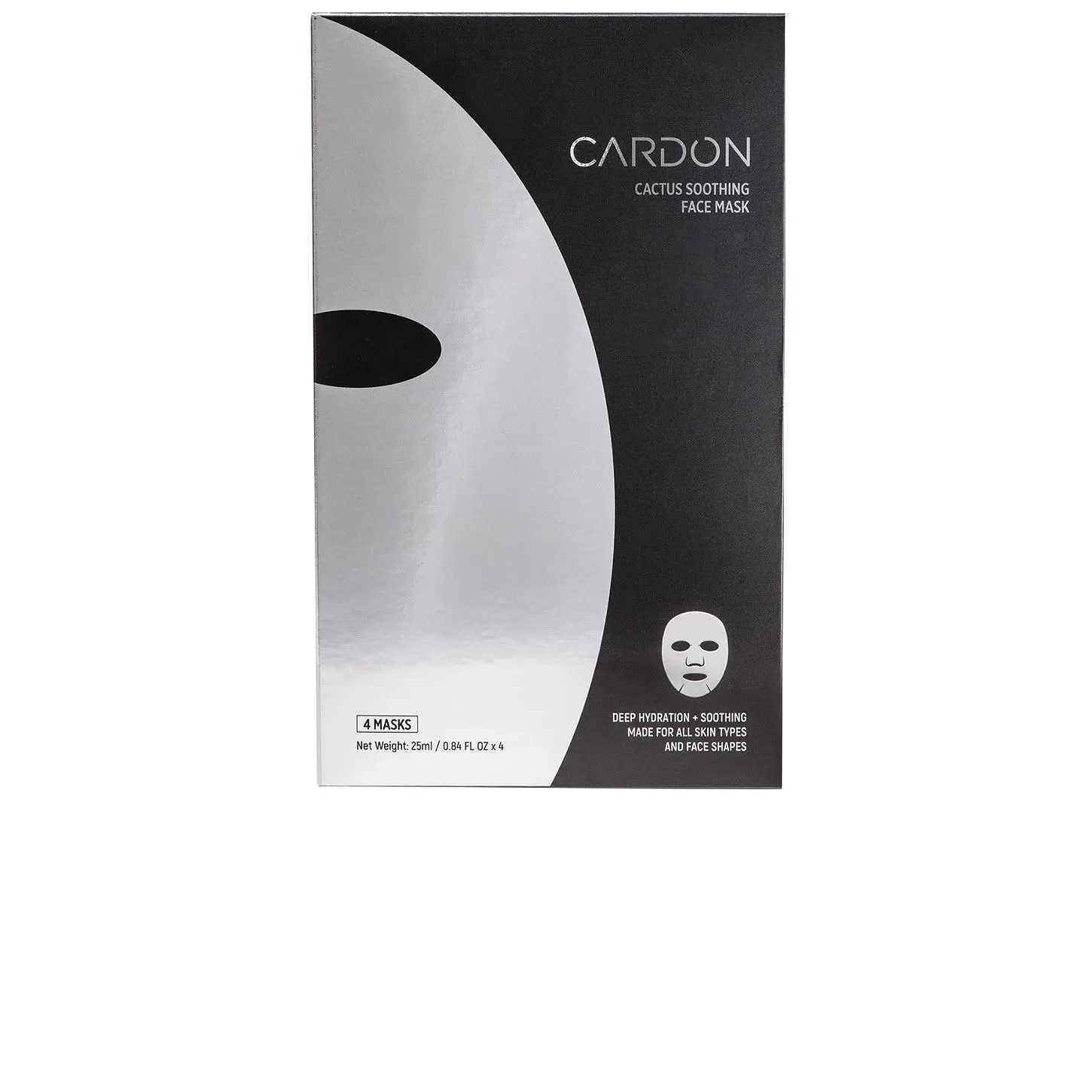 CARDON Cactus Soothing Sheet Mask 4 Pack