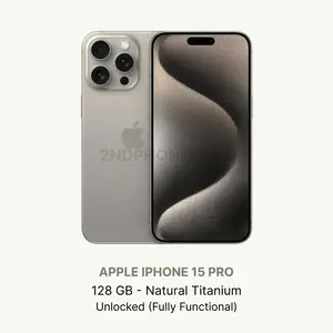 Refurbished Apple iPhone 15 Pro 128GB Unlocked Excellent Condition