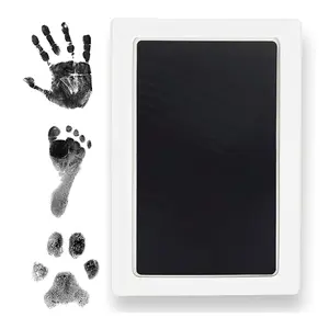 Clean Touch Ink Pad for Baby Handprints and Footprints – Inkless Infant Hand & Foot Stamp – Safe for Babies, Doesn’t Touch Skin – Perfect Family Memory or Gift – Black Print Kit by Tiny Gifts dog paw print