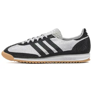Adidas SL72 OG Rhinestone Black Charcoal Women's Perfect Trainer Walking Running Gym Fashion Footwear for Casual Everyday Wear Shoe Girl