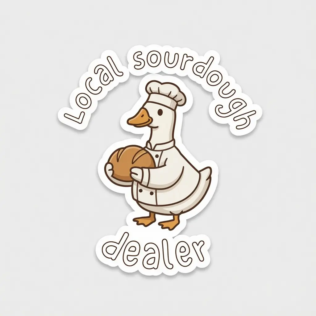 Goose Bread Sticker Goose Bread Sticker