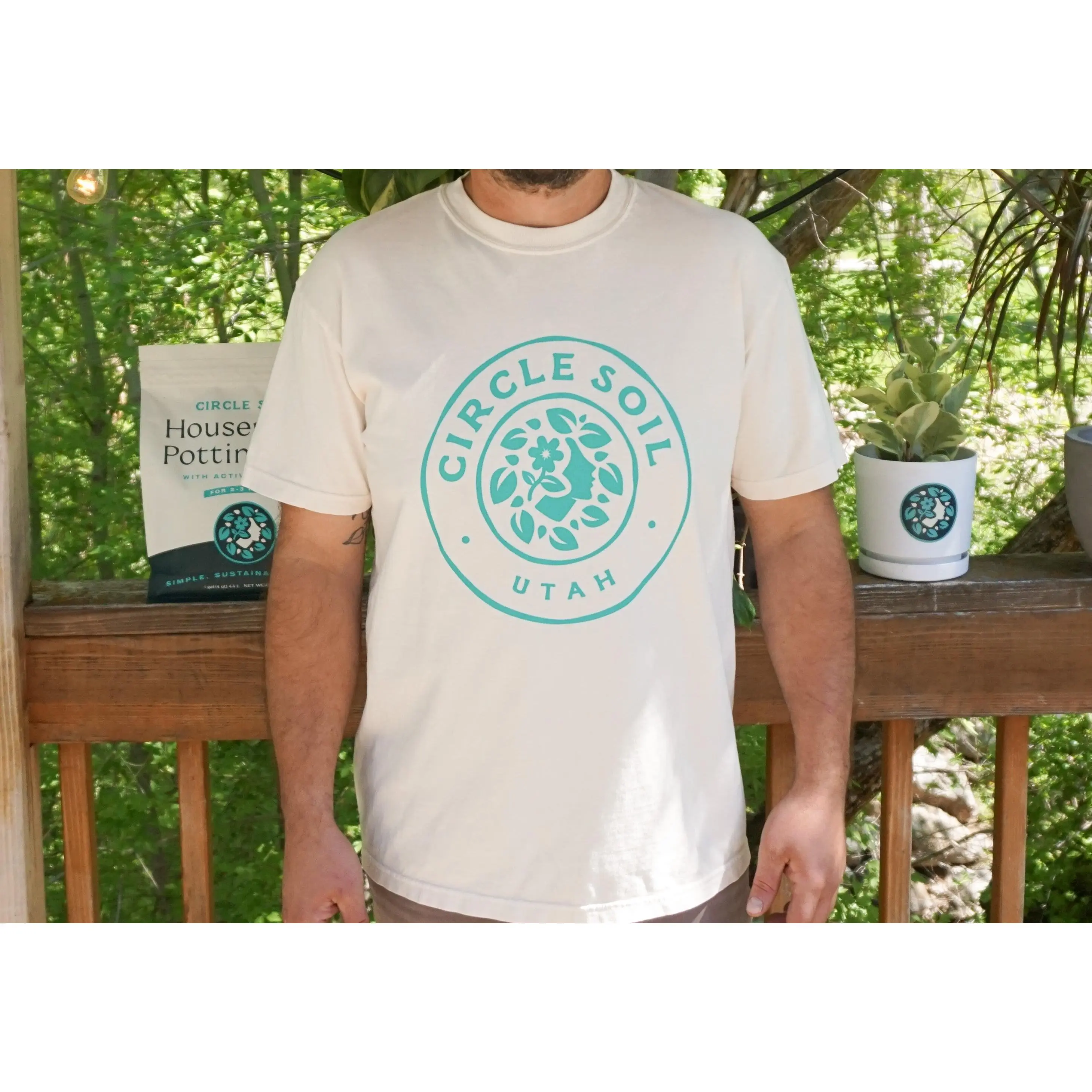 Circle Soil Logo Tee - Ivory