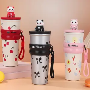 24oz Insulated Stainless Steel Mug with Lid & Straw, Vacuum Flask Cup for Car Holder, Perfect Birthday Gift for Boyfriend, Single Pack, Insulated Water Bottle