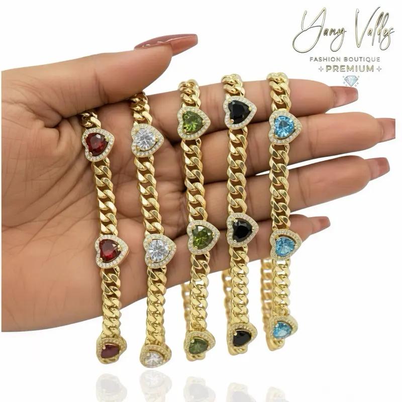 6MM Premium Monaco-Style Bracelet with Sparkling Clasp – 5 Colors Available | 7” & 7.5”