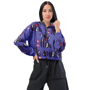 Flow De Amor Mi Reina cropped windbreaker