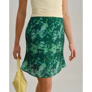 Green Floral Mermaid Skirt