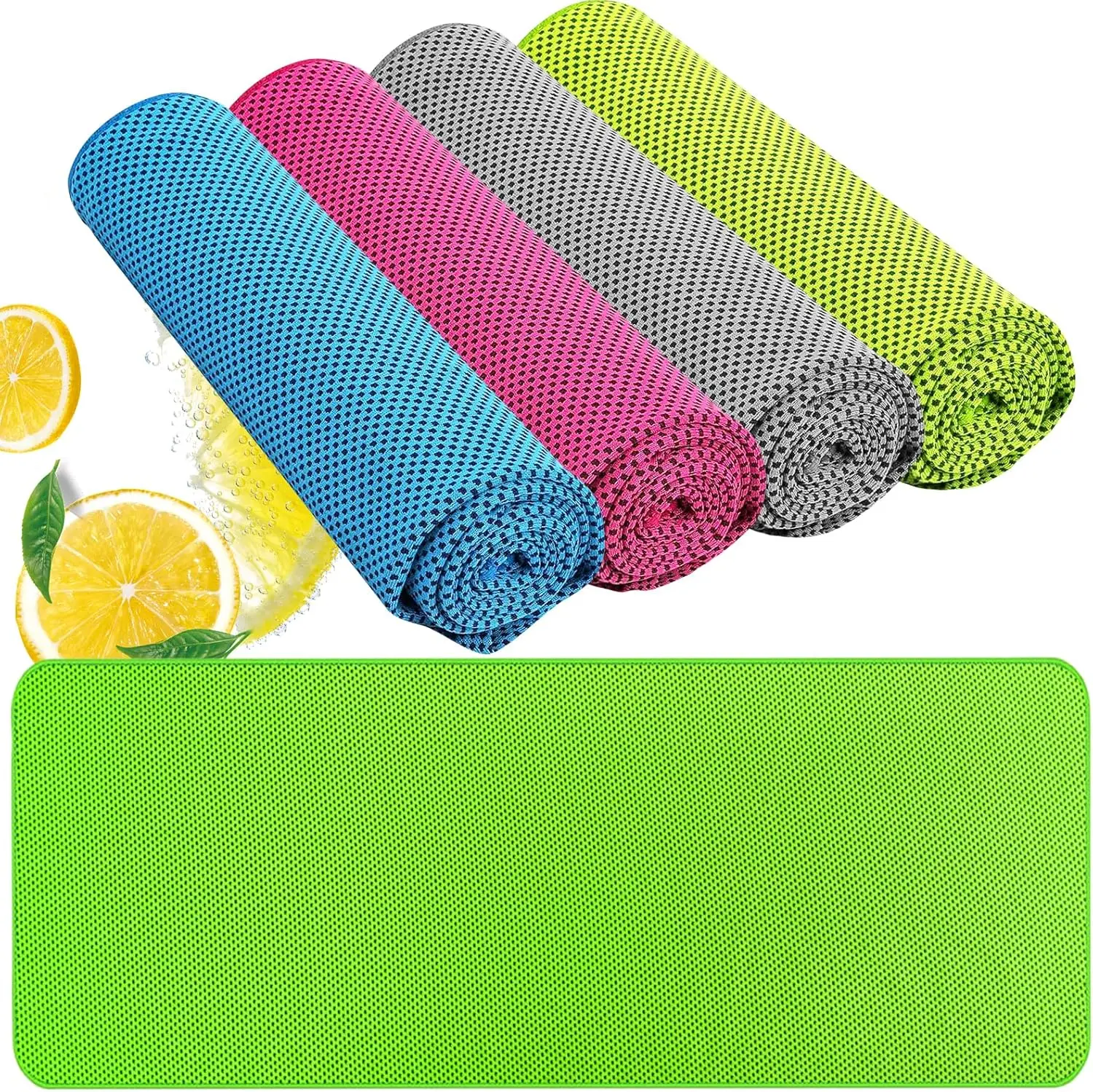 Cooling Towel 40x12 – Instant Chill Neck & Face Ice Towel, Soft Microfiber Cooling Wrap for Gym, Running, Workout & Outdoor Sports, Lightweight Quick-Dry