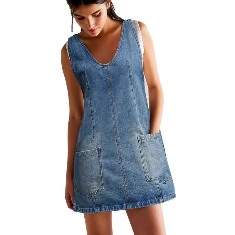 denim pinafore dress - TikTok Shop denim pinafore dress - TikTok Shop