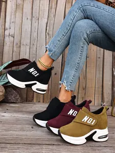 No.1 Magic Tape Height Increase Casual Shoes, Air Cushion Thick Sole High Top Women's Shoes, Street Style Dad Shoes, 2026 New Fashion, Sneaker