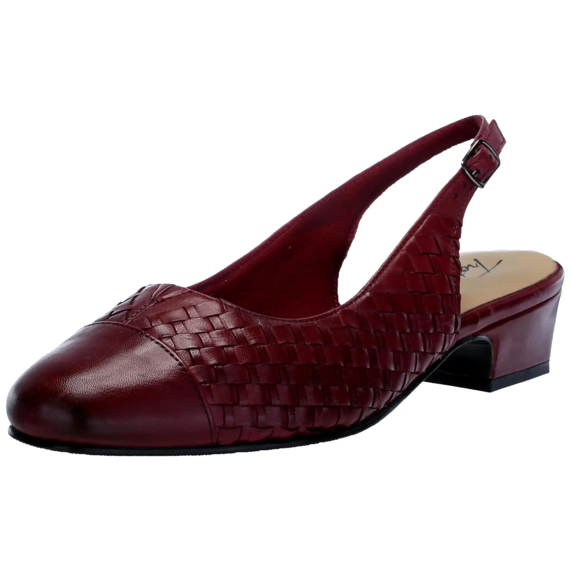 Trotters Dea Woven Dark Red  T2168-601 Women's