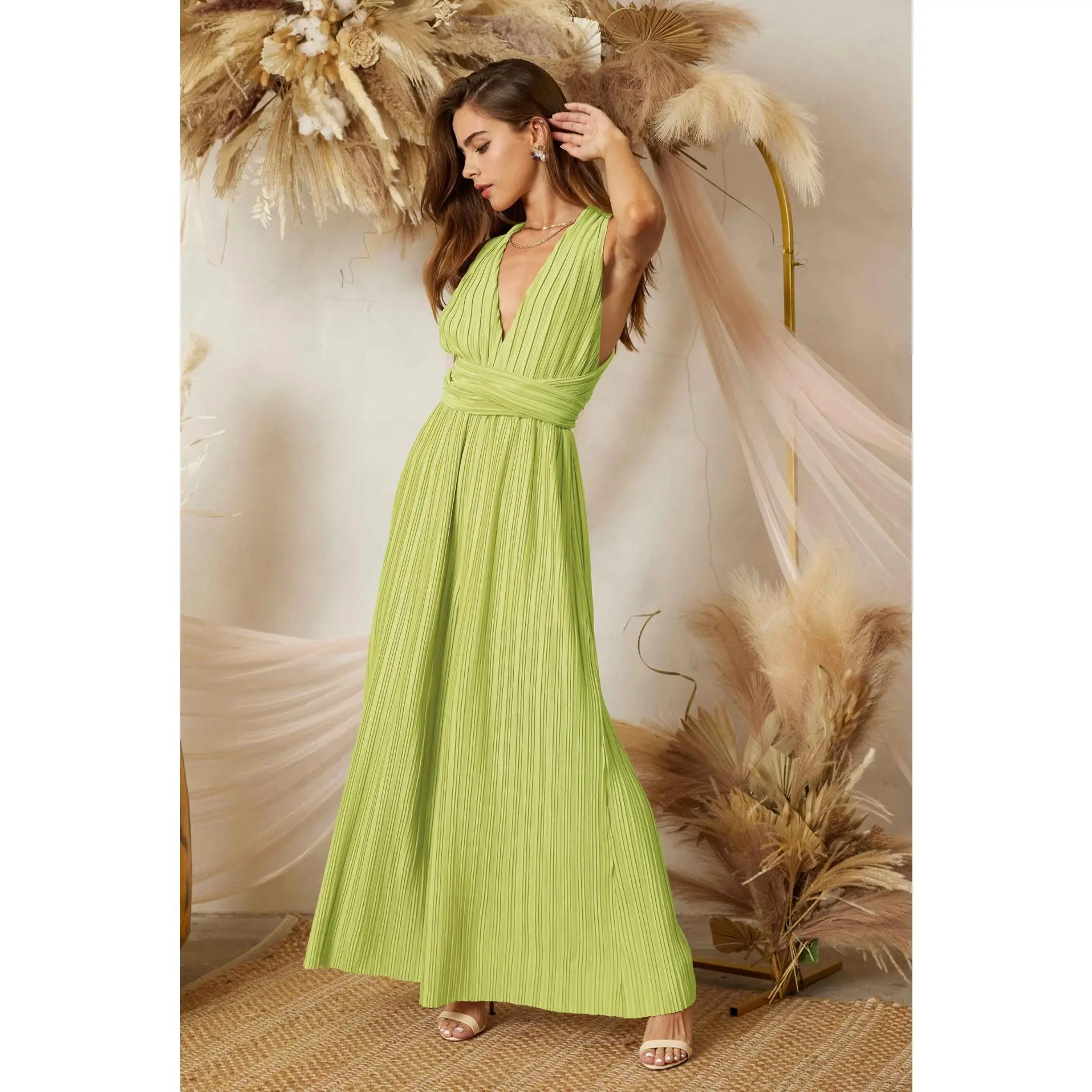 Santorini Jumpsuit (Lime)