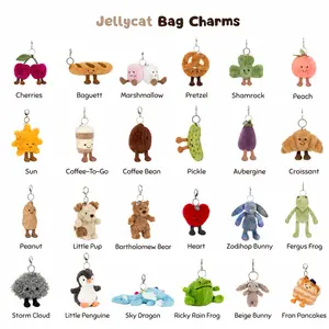 Jellycat Bag Charm Collection -Cute Keychains for Bags, Keys & Gifts