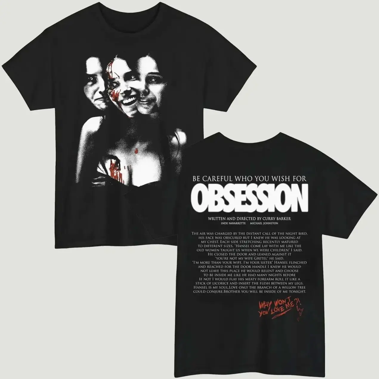 Obsession 2026 Horror Movie Merch - Premium Graphic T-Shirt Reprint - Elevate your fan collection with this high-quality Obsession 2026 horror movie TTE