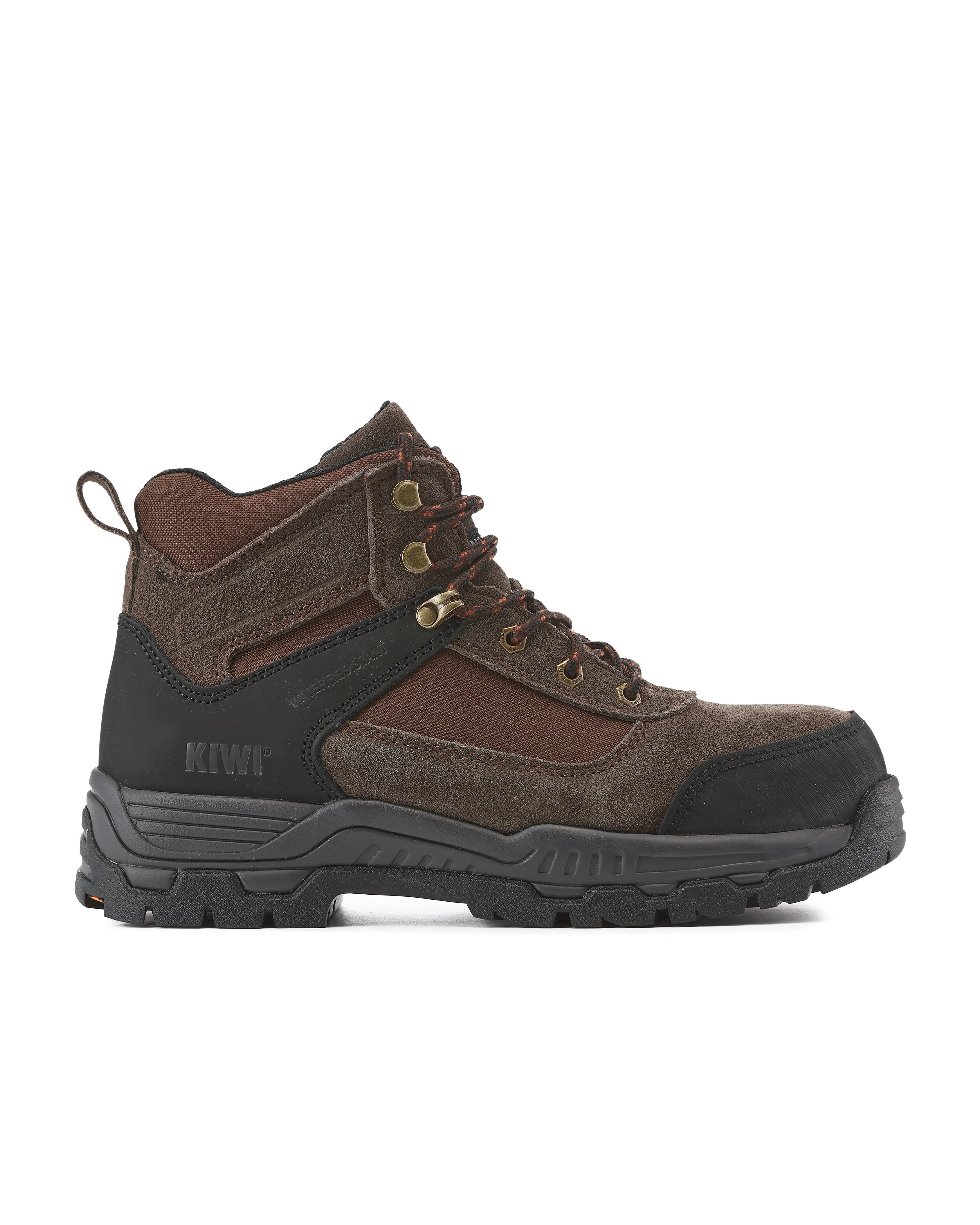Kiwi Trek Brown Suede/Nylon 5" Composite Toe Water Resistant Work Boots [68500]