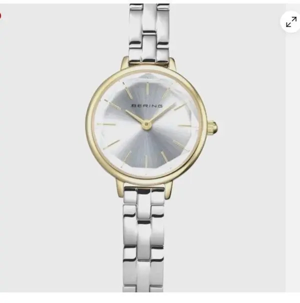Bering Classic 11024-710-C Silver Dial Two Tone Stainless Steel Womens Watch