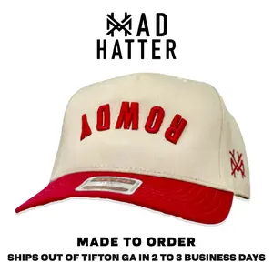 Rowdy Embroidered Trucker Hat Snapback Adjustable (Up To Size 8 Head) Rowdy Embroidered Trucker Hat Snapback Adjustable (Up To Size 8 Head)