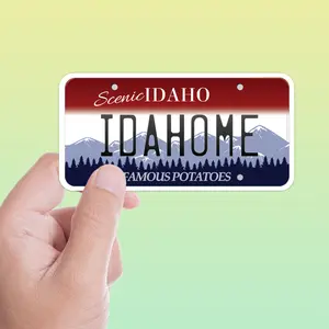 Idahome License Plate Sticker