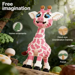 Giraffe Building Block Model, 1688pcs Original Authentic, New 2026 Design, Gift Idea, Enhances Hand-Eye Coordination, Home Decor