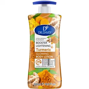 500ML DR.DAVEY Turmeric Glowing Body Lotion Large Capacity Four Seasons Moisturizing and Refreshing, Non greasy and Fragrant Body Lotion for the Whole Family for Body, Face, Hand, Foot,travel, gifts for women, friends, and family members