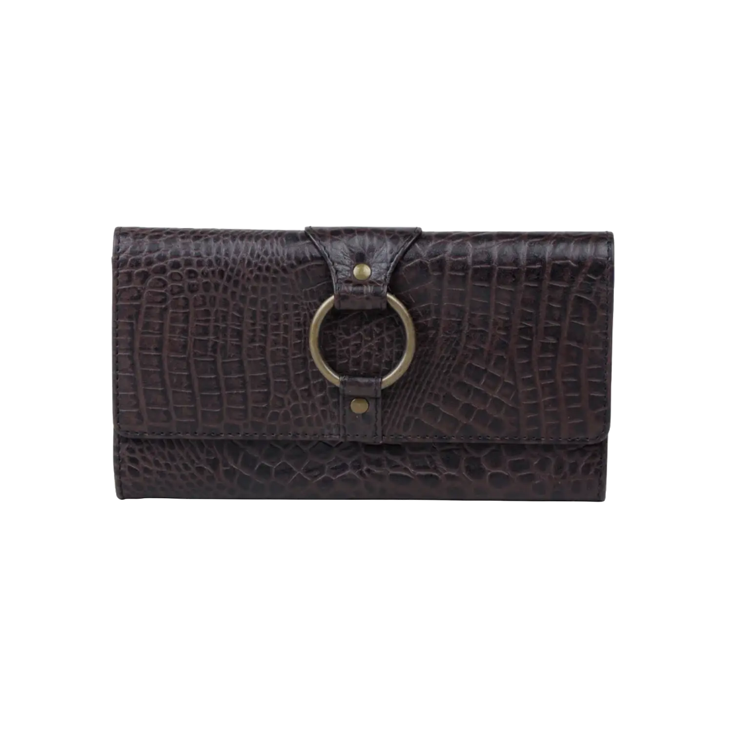 Myra Bag Ladies Dezire Brown Leather Wallet S-4925