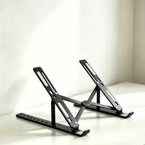 [Foldable  Stand]10 Adjustable Levels Foldable Plastic Desktop Holder, Portable Laptop Stand,With a  Stand StorageBag For Laptop Stand,Suitable for laptop/phone holder, office, mobile phone, lightweight and foldable, free ship