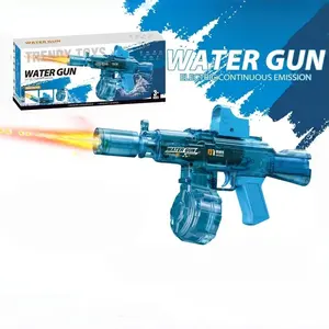 Electric Continuous Water Gun, Automatic High-Speed Water Toy with Light Effects, Outdoor Beach Pool Party Toy for Adults and Kids, Waterblaster