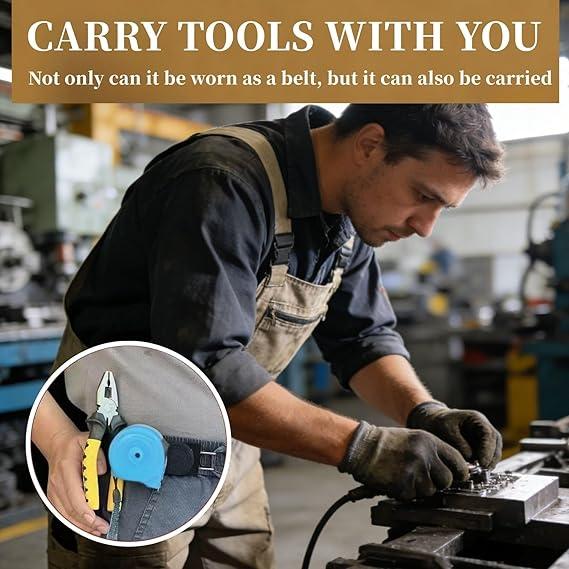 2PCS No Buckle Belt Belt Hook, Tactical Metal Hook Elastic Belt, Unisex Adjustable Magic Tape No Buckle Edc Band, Suitable for Work and Daily Wear