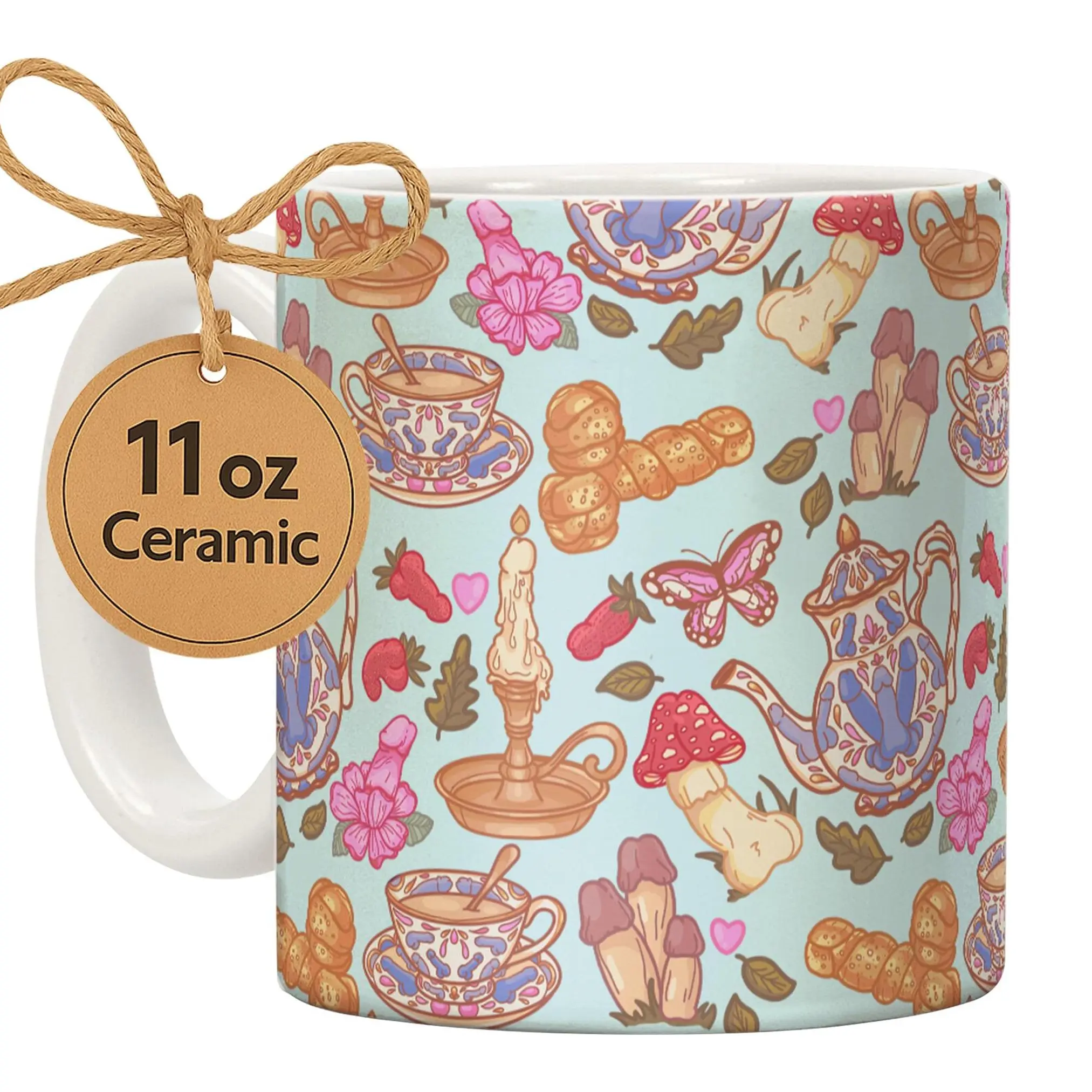 Sale up to 30%] Cottagecore Penis Tea Coffee Mug, Mushroom Cottagecore Ceramic  Coffee Mugs - TikTok Shop