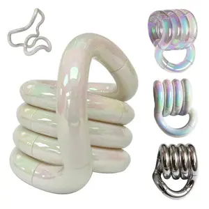 Sensory Fidget Toys - Multicolor Twisty Fidget Toys for Adults,Boys,Girls for Relaxation,Anxiety Stress Relief,Decompression-Squeeze, Twist, Chain Spinner Metal Twisty Fidget Toy - Stress Relief Sensory Desk Toy